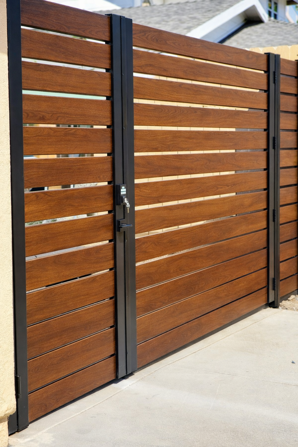 Coordinated residential community fence and gate retrofit