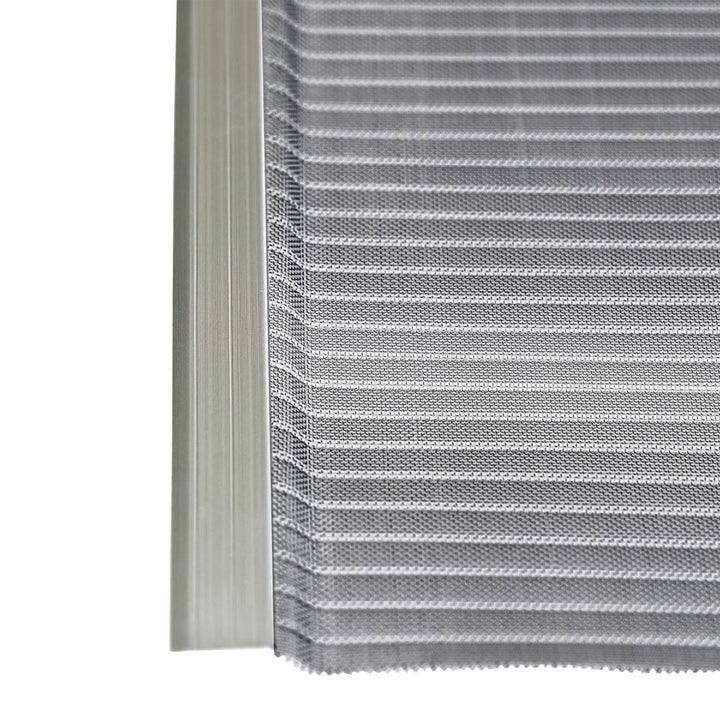 Close-up of stainless steel micro-mesh gutter guard