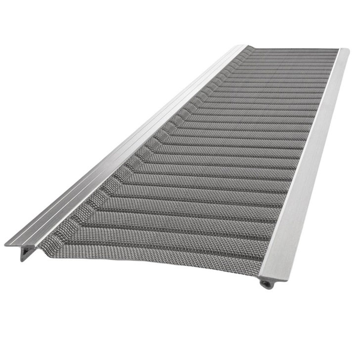 Aluminum-framed stainless micro-mesh gutter guard panel