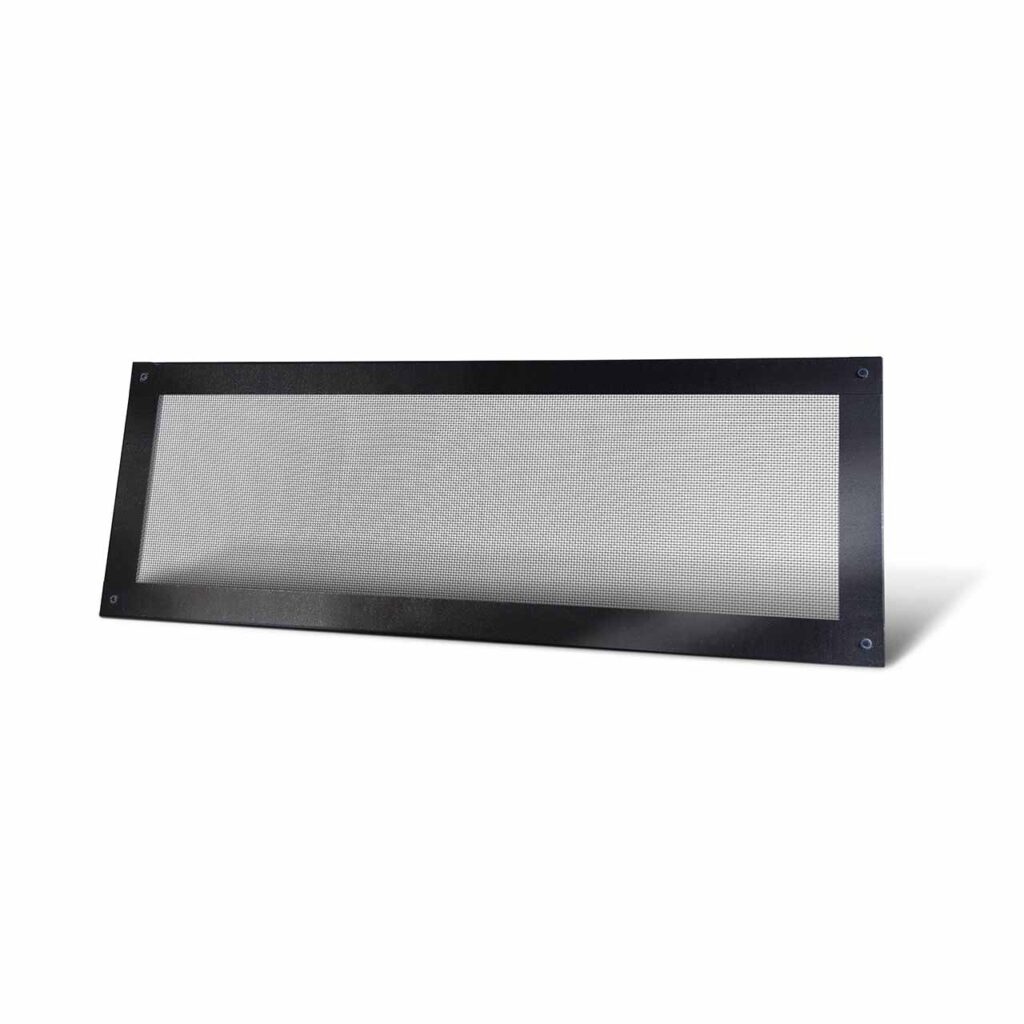 FireStorm flat vent panel showing ember-resistant mesh detail